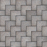 Gray Square Pavement. Seamless Tileable Texture.