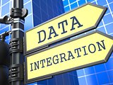 Data Integration Roadsign. Information Concept.