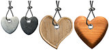 Hearts Decoration with Steel Cable