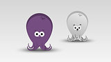 Cartoon Octopus in Vector illustration