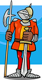 knight in armor cartoon illustration