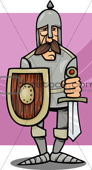 knight in armor cartoon illustration