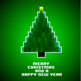 pixel christmas tree