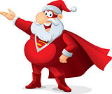 Super Santa - Vector Cartoon