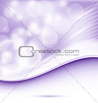 Abstract wavy purple background for design
