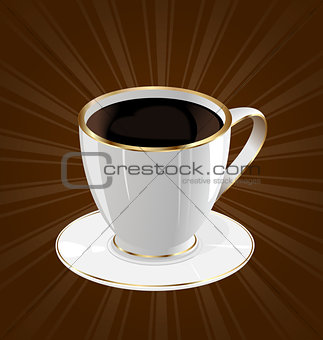 Vintage background with coffee cup