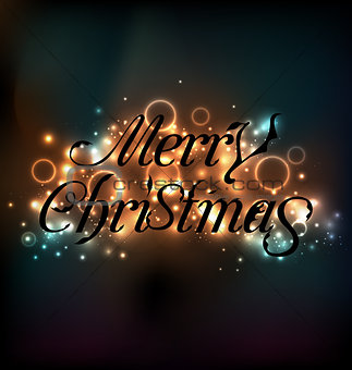 Merry Christmas floral text design