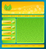Eco friendly nature webdesign layout