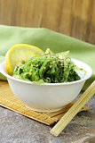 Traditional Japanese Chuka green seaweed salad