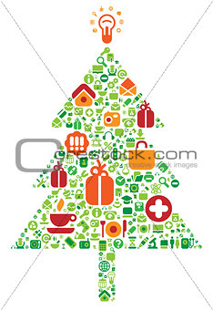 Christmas tree of icons