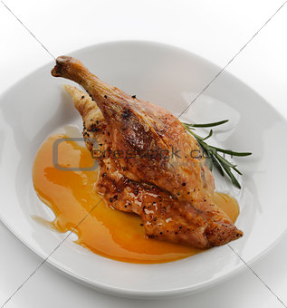 Duck With Orange Sauce 