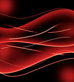 Abstract Red Waves