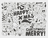 Doodle Christmas background