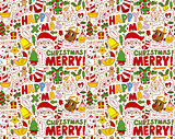 seamless Christmas pattern background