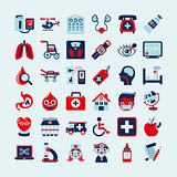 Medical icons set,