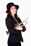 Portrait of a Female Trumpet Player 
