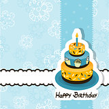 Template greeting card, vector