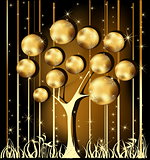 Gold Christmas tree 