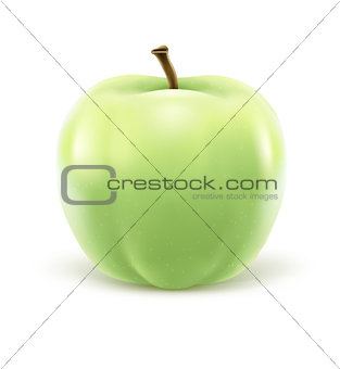 Greeen apple isolated on white background