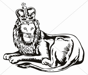 Lion with crown