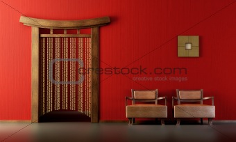 Chinese style lounge room