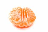 Half tangerine isolated