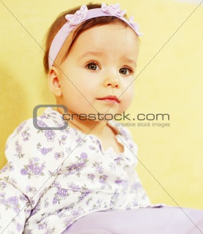 Portrait of cute baby