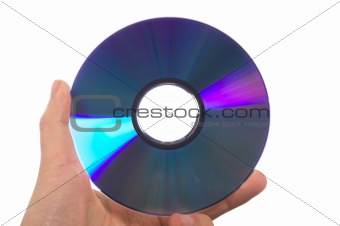 DVD in hand