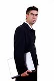 Young Businessman with Laptop