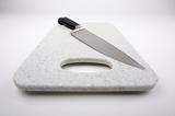 Large Knife on Cutting Board