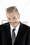 businessman with piercing