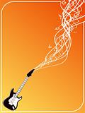 Music flowing vector background