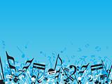 vector music notes Background