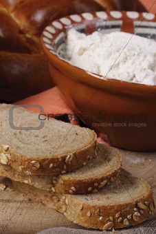 bread and flour