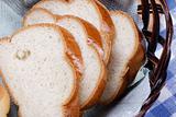 round of white bread 
