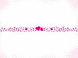 Beautiful pink Valentines heart background