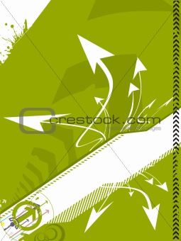 Techno grunge abstract arrows background