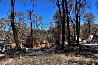 After Bushfires homes razed
