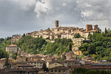 Panorama of Colle di Val d'Elsa, the city of crystal, Tuscany, Italy