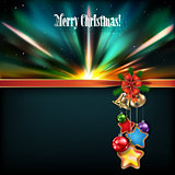 Abstract Christmas background with handbells