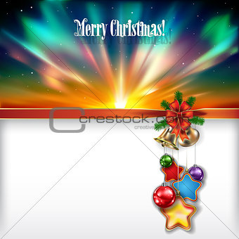 Abstract Christmas background with handbells
