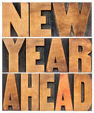new year ahead in wood type