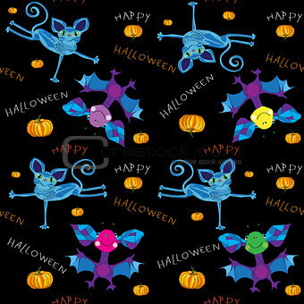 happy halloween kids pattern