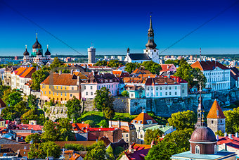Tallinn Estonia Skyline