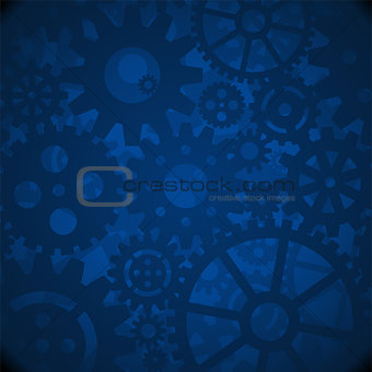 Blue Gears Background