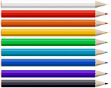 set of colorful pencil