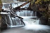 Beautiful waterfall in Wales.