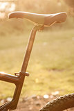 bike saddle and wheel