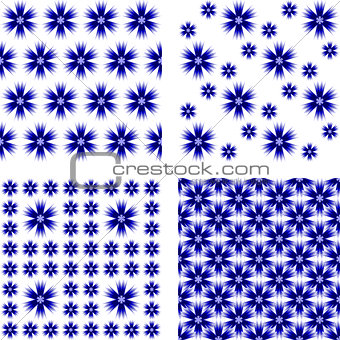 Design seamless cornflower pattern