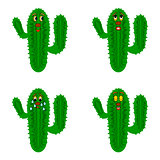 Funny cartoon cacti